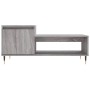 Mesa de centro madera contrachapada gris Sonoma 100x50x45 cm