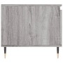 Mesa de centro madera contrachapada gris Sonoma 100x50x45 cm