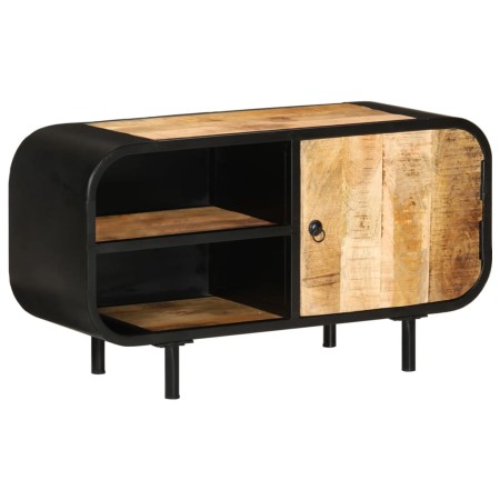 Massiver TV-Schrank aus rauem Mangoholz, 90 x 30 x 48 cm von vidaXL, TV-Möbel - Ref: Foro24-328412, Preis: 194,19 €, Rabatt: %