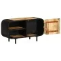 Solid rough mango wood TV cabinet 90x30x48 cm by vidaXL, TV Furniture - Ref: Foro24-328412, Price: 190,91 €, Discount: %