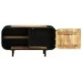 Solid rough mango wood TV cabinet 90x30x48 cm by vidaXL, TV Furniture - Ref: Foro24-328412, Price: 190,91 €, Discount: %