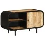 Solid rough mango wood TV cabinet 90x30x48 cm by vidaXL, TV Furniture - Ref: Foro24-328412, Price: 190,91 €, Discount: %