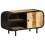 Solid rough mango wood TV cabinet 90x30x48 cm by vidaXL, TV Furniture - Ref: Foro24-328412, Price: 190,91 €, Discount: %