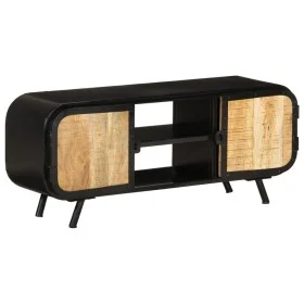 Mueble para TV de madera maciza de mango rugosa 110x30x45 cm de vidaXL, Muebles TV - Ref: Foro24-328414, Precio: 113,99 €, De...