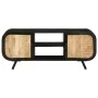 Solid rough mango wood TV cabinet 110x30x45 cm by vidaXL, TV Furniture - Ref: Foro24-328414, Price: 113,99 €, Discount: %
