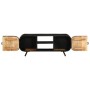 Massiver TV-Schrank aus rauem Mangoholz, 110 x 30 x 45 cm von vidaXL, TV-Möbel - Ref: Foro24-328414, Preis: 127,80 €, Rabatt: %