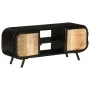 Solid rough mango wood TV cabinet 110x30x45 cm by vidaXL, TV Furniture - Ref: Foro24-328414, Price: 113,99 €, Discount: %