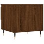 Mesa de centro madera de ingeniería roble marrón 50x46x50 cm