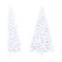 Half artificial Christmas tree with white PVC support 180 cm by vidaXL, Christmas trees - Ref: Foro24-328419, Price: 37,67 €,...