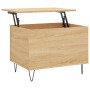 Mesa de centro madera contrachapada roble Sonoma 60x44,5x45 cm