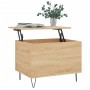 Mesa de centro madera contrachapada roble Sonoma 60x44,5x45 cm