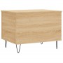 Mesa de centro madera contrachapada roble Sonoma 60x44,5x45 cm