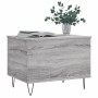 Mesa de centro madera contrachapada gris Sonoma 60x44,5x45 cm