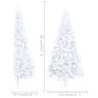 Half artificial Christmas tree with white PVC support 180 cm by vidaXL, Christmas trees - Ref: Foro24-328419, Price: 37,67 €,...