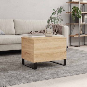 Mesa de centro madera contrachapada roble Sonoma 60x44,5x45 cm Mesa de centro madera contrachapada roble Sonoma 60x44,5x45 cm