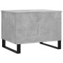 Mesa de centro madera contrachapada gris hormigón 60x44,5x45 cm