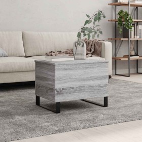 Mesa de centro madera contrachapada gris Sonoma 60x44,5x45 cm Mesa de centro madera contrachapada gris Sonoma 60x44,5x45 cm