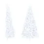 Half artificial Christmas tree with white PVC support 240 cm by vidaXL, Christmas trees - Ref: Foro24-328421, Price: 55,09 €,...