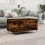 Mesa de centro madera contrachapada roble ahumado 90x44,5x45 cm en Mesas de centro | Comprar online en Foro24