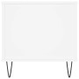 Mesa de centro madera contrachapada blanco 90x44,5x45 cm