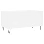 Mesa de centro madera contrachapada blanco 90x44,5x45 cm