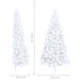 Half artificial Christmas tree with white PVC support 240 cm by vidaXL, Christmas trees - Ref: Foro24-328421, Price: 55,09 €,...