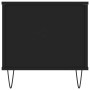 Mesa de centro madera contrachapada negro 90x44,5x45 cm
