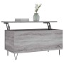 Mesa de centro madera contrachapada gris Sonoma 90x44,5x45 cm