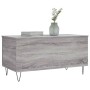 Mesa de centro madera contrachapada gris Sonoma 90x44,5x45 cm