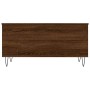 Mesa de centro madera contrachapada roble marrón 90x44,5x45 cm