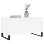 Mesa de centro madera contrachapada blanco 90x44,5x45 cm