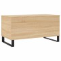 Mesa de centro madera contrachapada roble Sonoma 90x44,5x45 cm