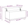 Mesa de centro madera contrachapada roble Sonoma 90x44,5x45 cm
