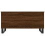 Mesa de centro madera contrachapada roble marrón 90x44,5x45 cm