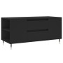 Mesa de centro madera de ingeniería negro 102x44,5x50 cm