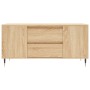 Mesa de centro madera de ingeniería roble Sonoma 102x44,5x50 cm
