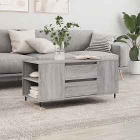 Mesa de centro madera de ingeniería gris Sonoma 102x44,5x50 cm Mesa de centro madera de ingeniería gris Sonoma 102x44,5x50 cm