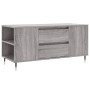 Mesa de centro madera de ingeniería gris Sonoma 102x44,5x50 cm