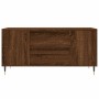 Mesa de centro madera de ingeniería marrón roble 102x44,5x50 cm