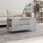 Mesa de centro madera ingeniería gris hormigón 102x44,5x50 cm en Mesas de centro | Comprar online en Foro24