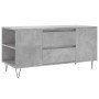 Mesa de centro madera ingeniería gris hormigón 102x44,5x50 cm en Mesas de centro | Comprar online en Foro24