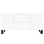 Mesa de centro madera de ingeniería blanco 102x44,5x50 cm