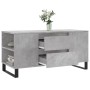 Mesa de centro madera ingeniería gris hormigón 102x44,5x50 cm
