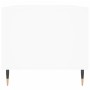 Mesa de centro madera contrachapada blanca 90x49x45 cm