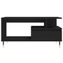Mesa de centro madera contrachapada negro 90x49x45 cm