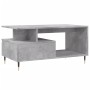 Mesa de centro madera contrachapada gris hormigón 90x49x45 cm