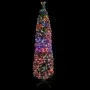 Narrow artificial Christmas tree with fiber optic support, 120 cm. by vidaXL, Christmas trees - Ref: Foro24-328443, Price: 51...