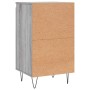 Aparador madera de ingeniería gris Sonoma 40x35x70 cm