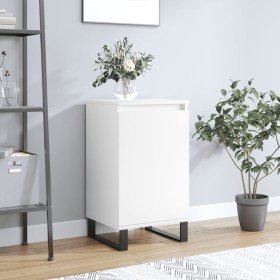 Aparador madera de ingeniería blanco 40x35x70 cm