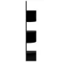 Glossy black chipboard wall corner shelf 19x19x123 cm by vidaXL, Shelves and shelves - Ref: Foro24-326838, Price: 34,26 €, Di...